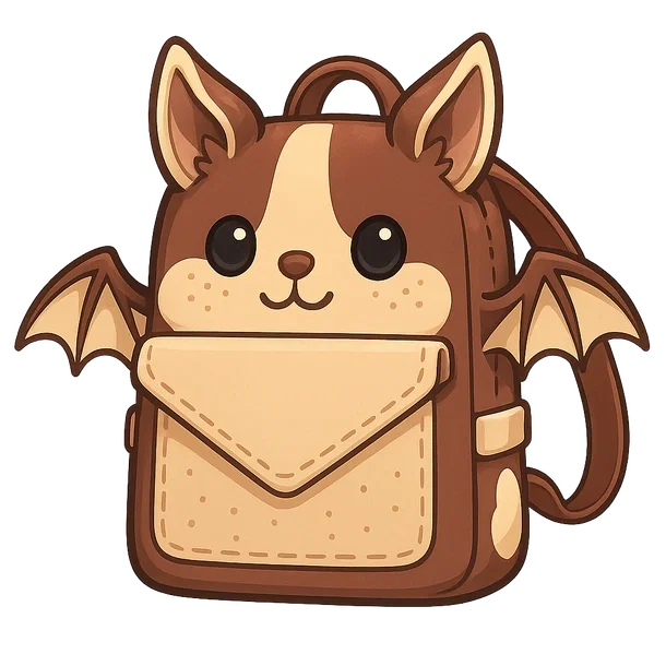 Chocolate Chip Bat Dragon Backpack
