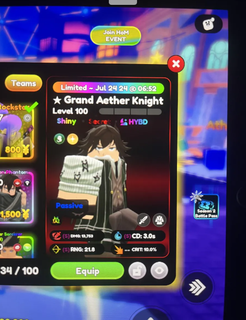 Shiny Grand Aether Knight