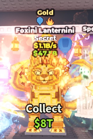 FAST RESPONSE | Gold Foxini Lanternini $1.1B/s ( Blue Ballon Fire Traits) | 1000% SAFE 🔒 #5428