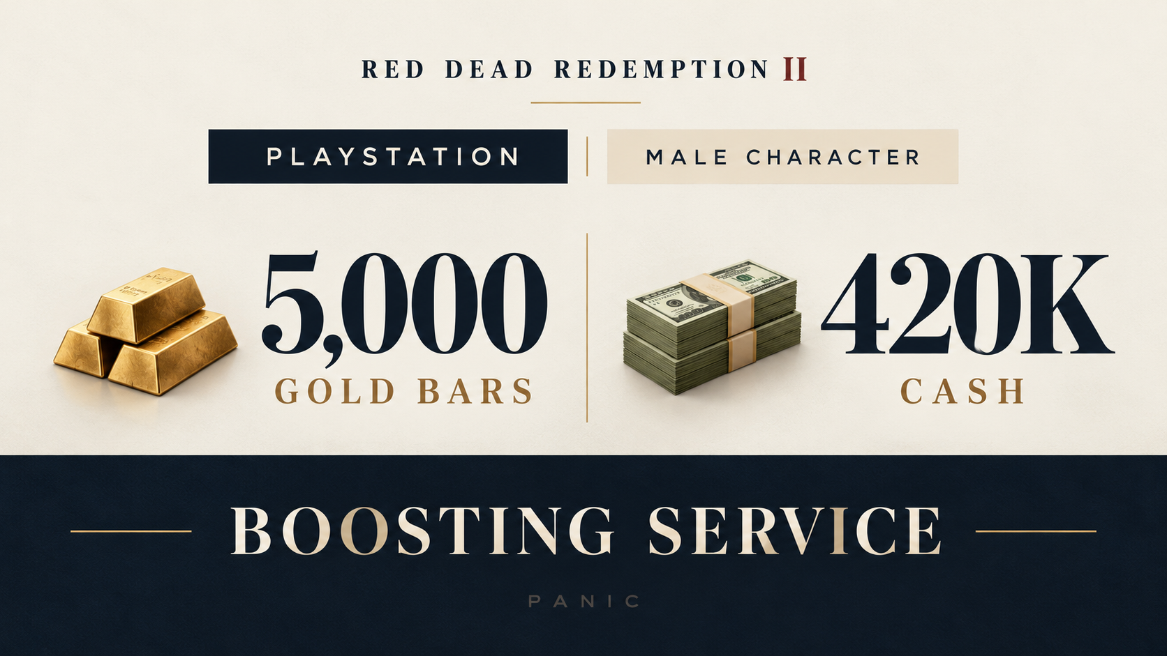 PS4 / PS5 🪙 5,000 Gold Bars 💰 $420K+ Cash ⚡ Premium Boosting Service