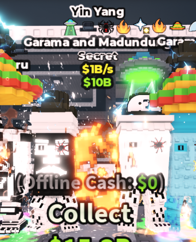 YIN YANG GARAMA AND MADUNDUNG 1B/S (UFO, MATTEO, SPIDER, FIRE) #J9TK4P