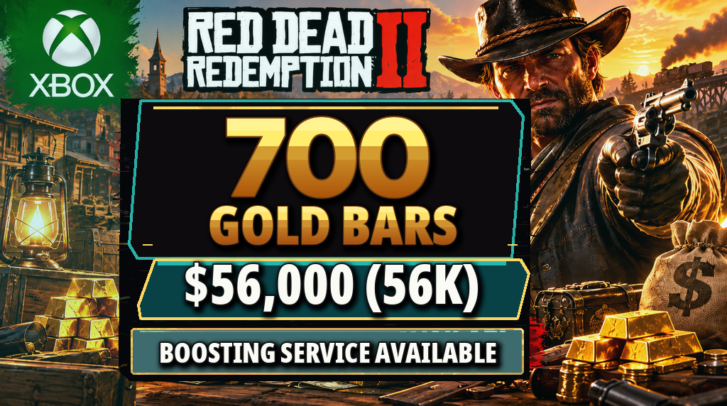 💎🚀 RDR2 Online Xbox | 700 Gold Bars & $56,000 Cash Farming Service 🪙🏅