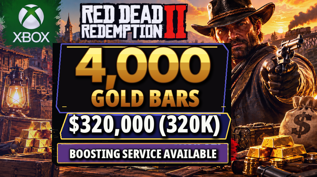 🥇⚡ RDO Premium Xbox Boosting | 4000 Gold Bars & $320K Cash 💎🎮