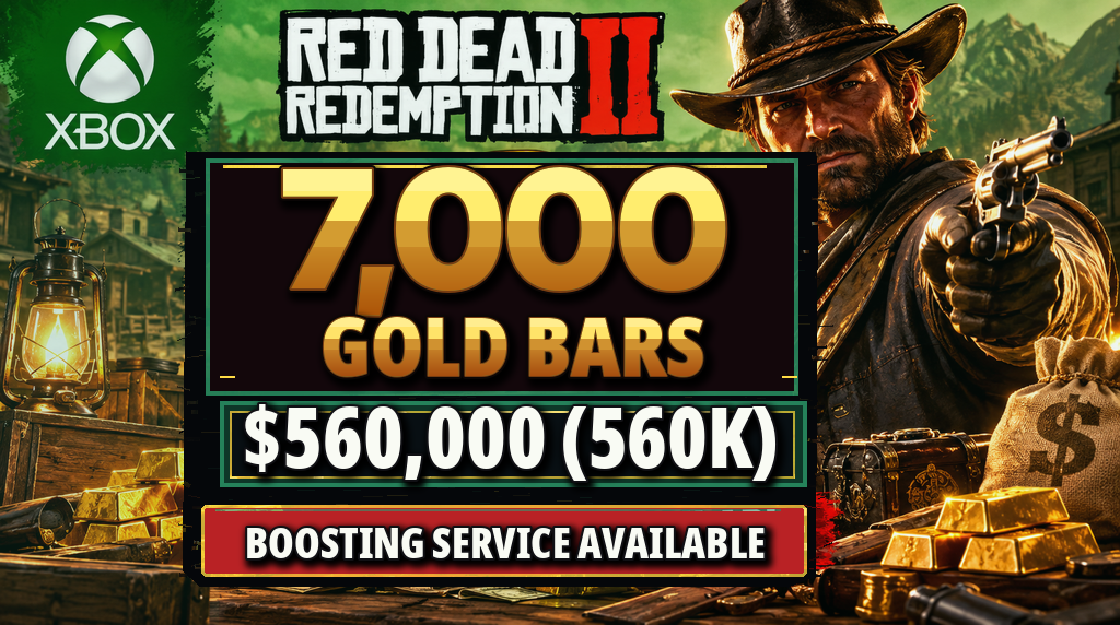 🎯💵 RDO Xbox Money & Gold Boost | 7000 Gold Bars + $560K Cash 🤠⚡