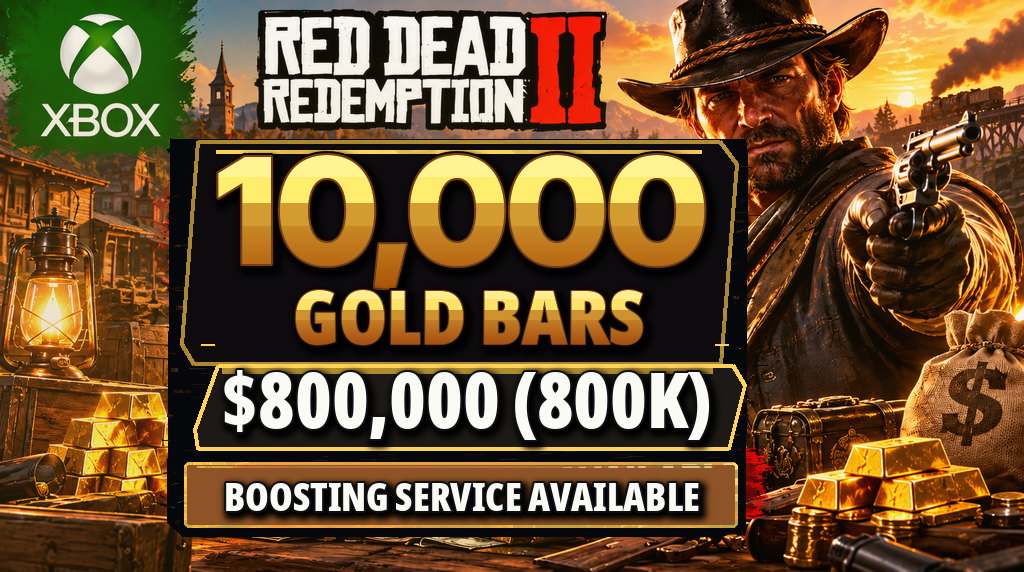 💸🌟 Red Dead Online Xbox | 10000 Gold Bars & $800K Cash Farming Service 🪙🎮