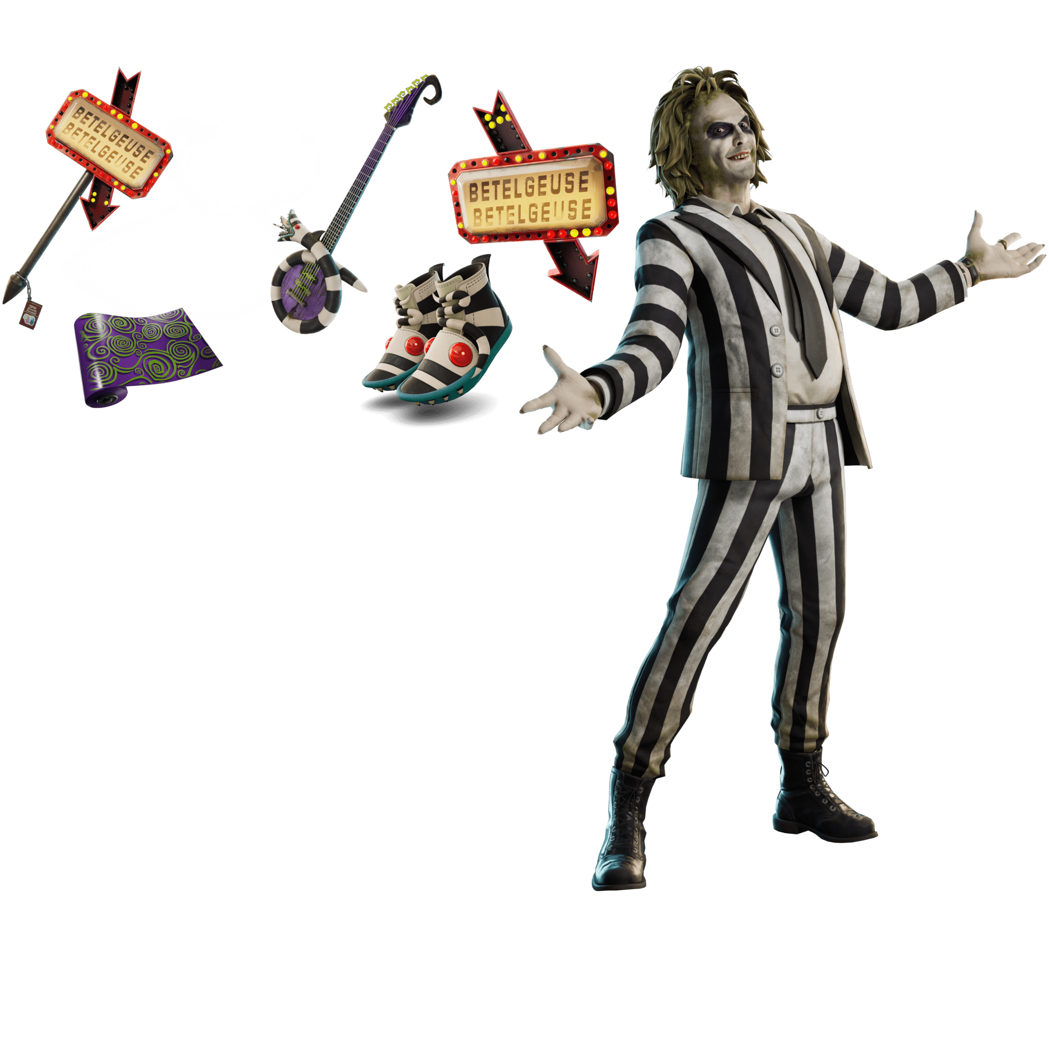 Fortnite Gifting: Beetlejuice Bundle (2400 V-Bucks) | READ DESCRIPTION