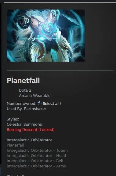 ✧･ﾟ:*✧ Dota 2 Items - Earthshaker Intergalactic Orbliterator Arcana (Gift) ✧･ﾟ:*✧ Clickbait? Nope. Just Good. ✧･ﾟ:*✧