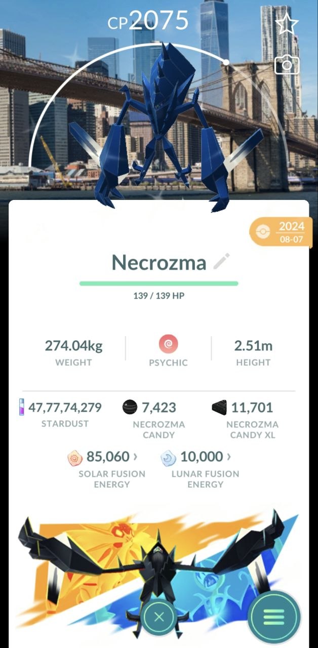 ✨Shiny Necrozma New York Background (NYC ) - Trade20K/1M ( Read Description )✨