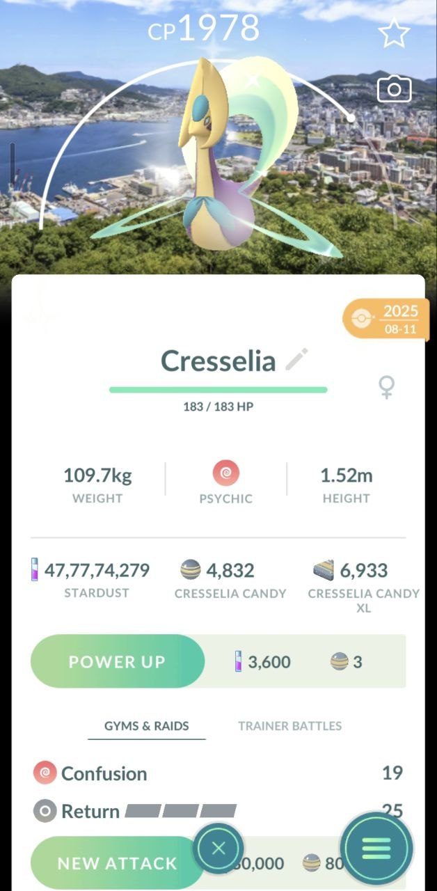 ✨Shiny Cresselia Nagasaki Background - Trade20K/1M ( Read Description ) ✨