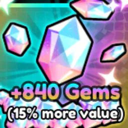 All Star Tower Defense X>Gems>+840 Gems