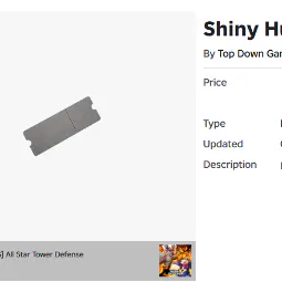 Shiny Hunter Gamepass | ASTD - All Star Tower Defense { CHEAPEST }
