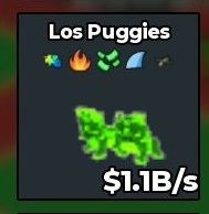 BS15632 Los Puggies Radioactive 1.1B/s