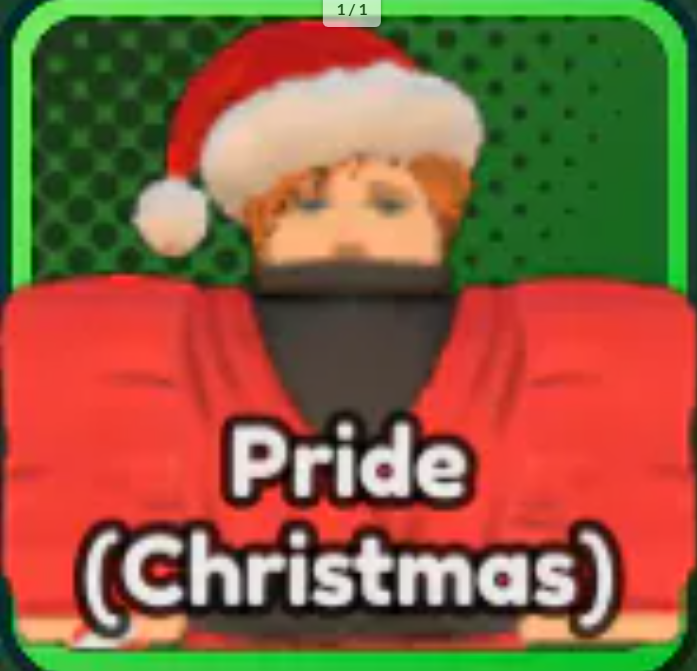 Pride ( Chrismas) Skin - ALS | Anime Last Stand |⏰10 Mins 📦Delivery When Im Available