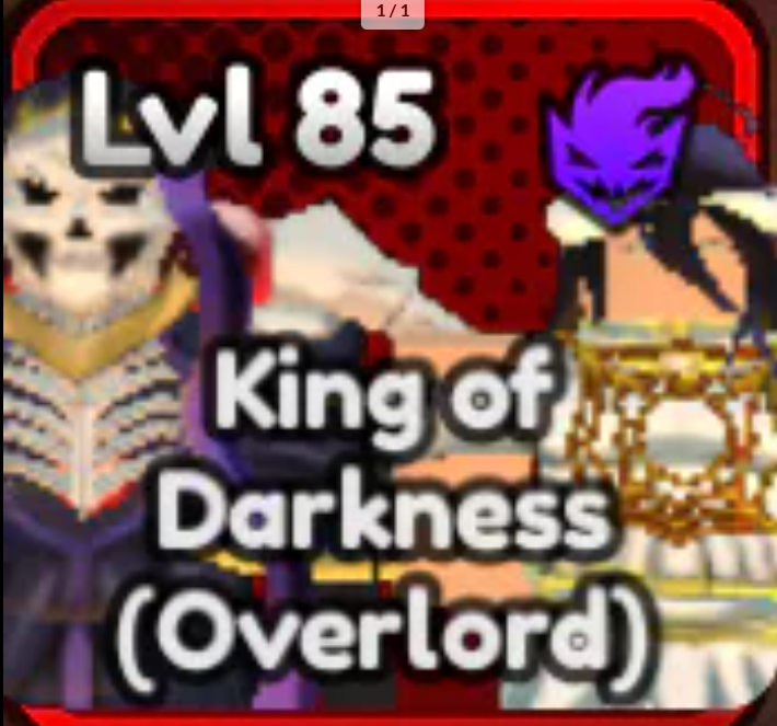 Evolved King Of Darkness - ALS | Anime Last Stand | ⏰10 Mins 📦Delivery When Im Available