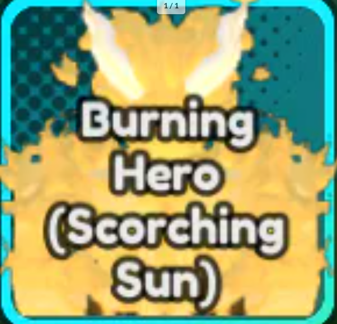 Burning Hero (Scorching Sun) Skin - ALS | Anime Last Stand |⏰10 Mins 📦Delivery When Im Available