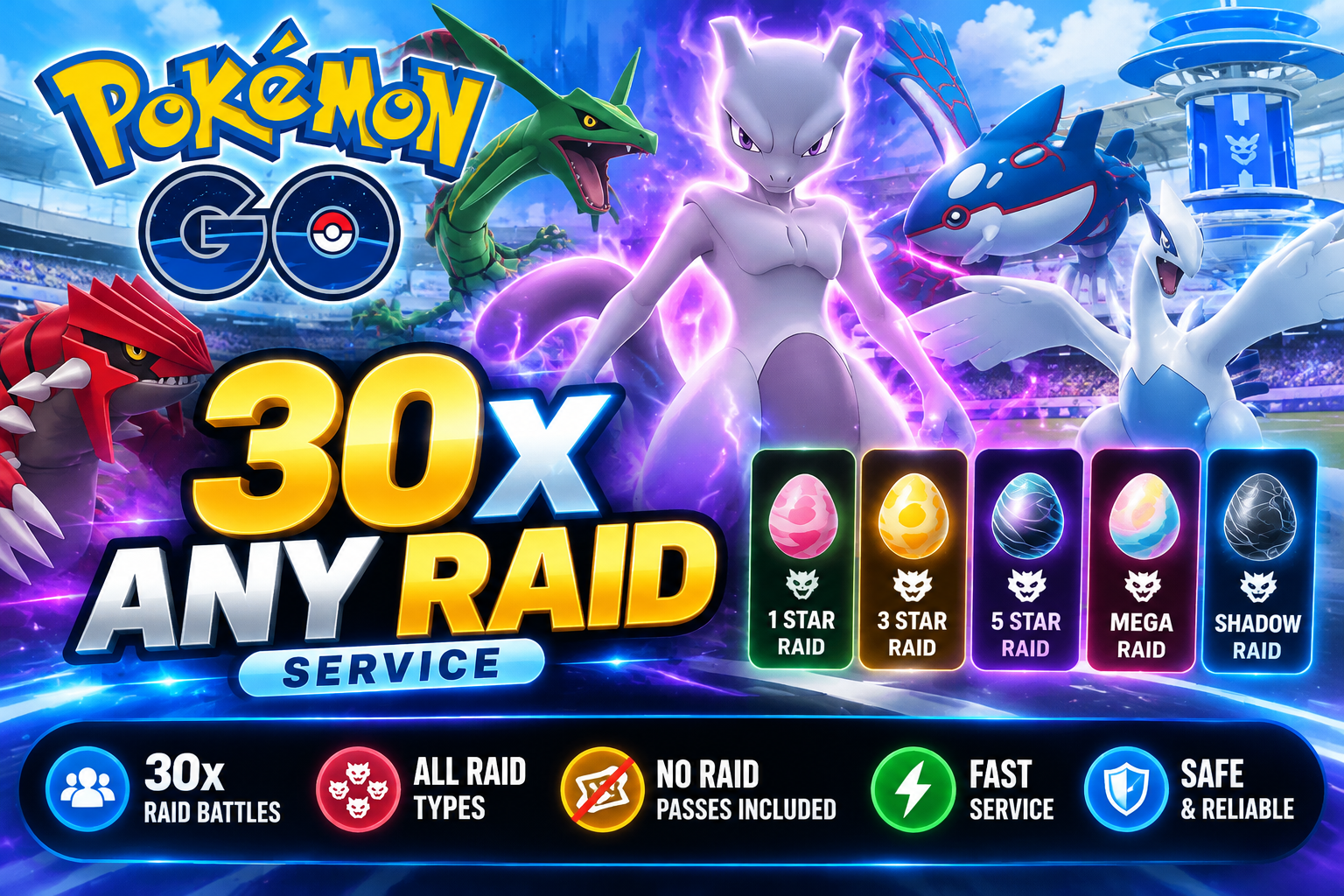 ⚡30x Any Raid Service | All Raid Types | No Raid Passes Included | Fast & Safe