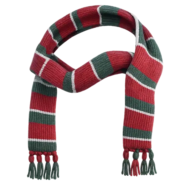 Festive Striped Scarf