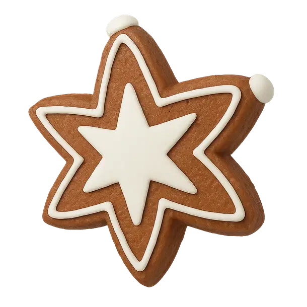 Gingerbread Star Eye Patch