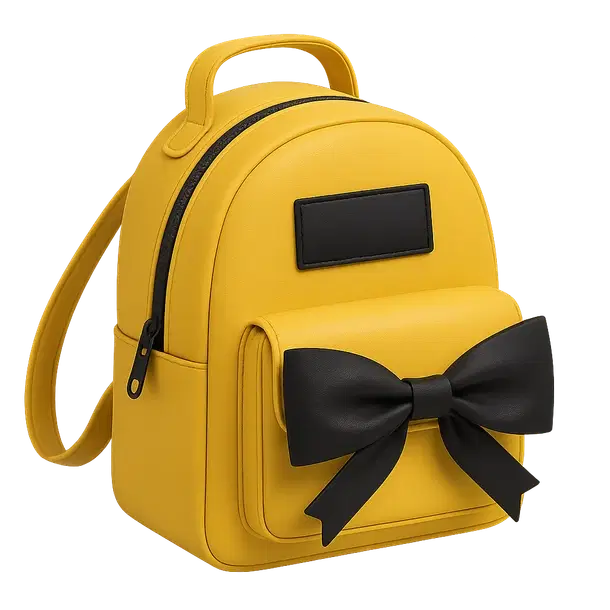 Yellow Designer Backpack
