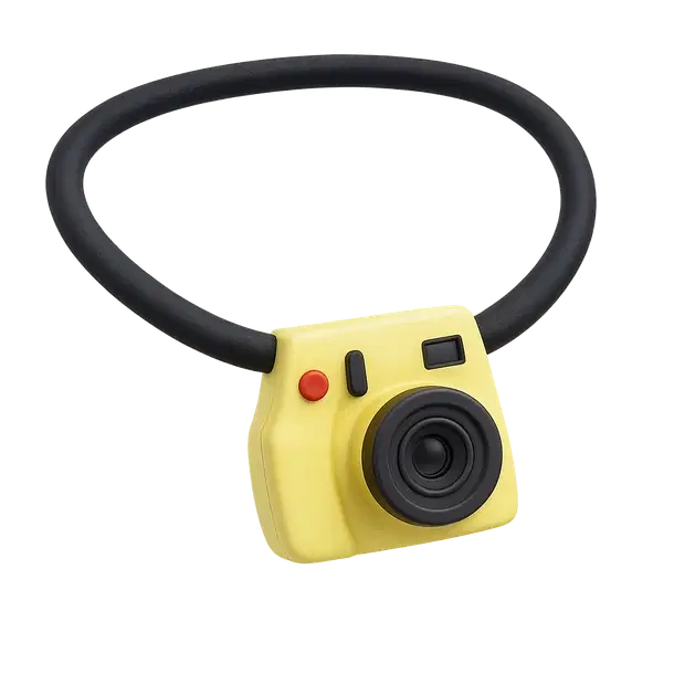 Yellow Instant Camera