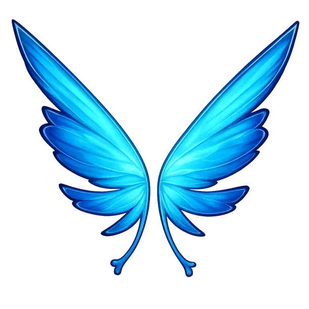 Blue Butterfly Wings