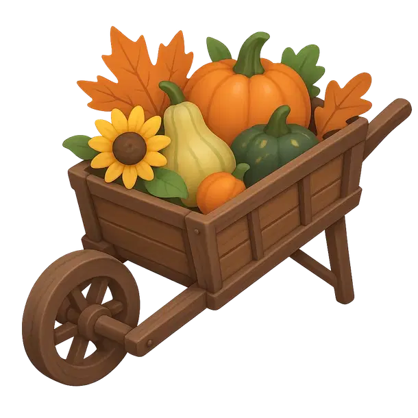 Fall Wheelbarrow Stroller