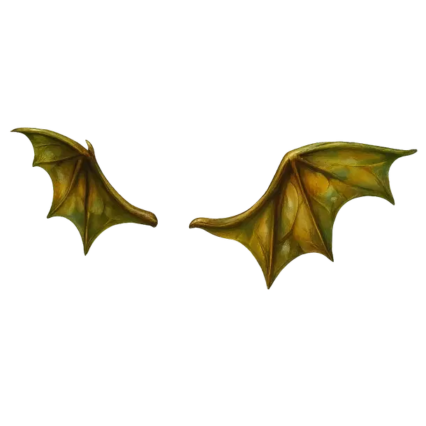 Halloween Green Zombie Bat Wings