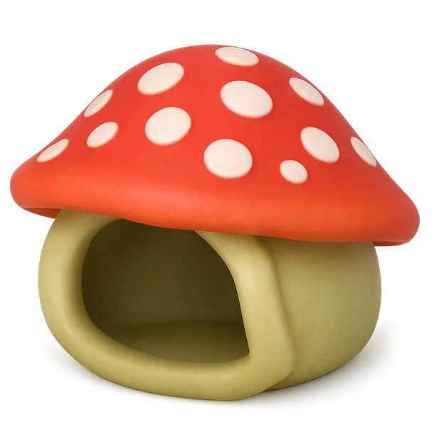 Eco Red Mushroom Hood