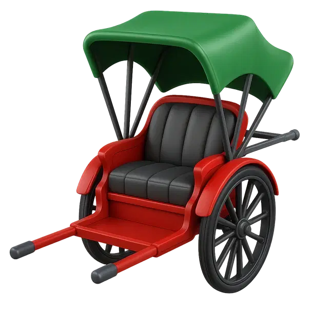Lunar New Year Rickshaw Stroller