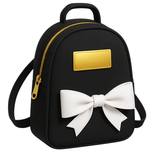 Black Designer Backpack
