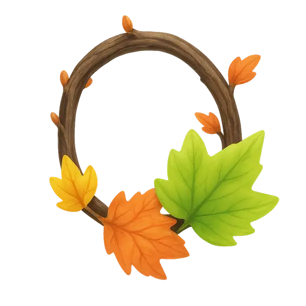 Fall Wreath Necklace