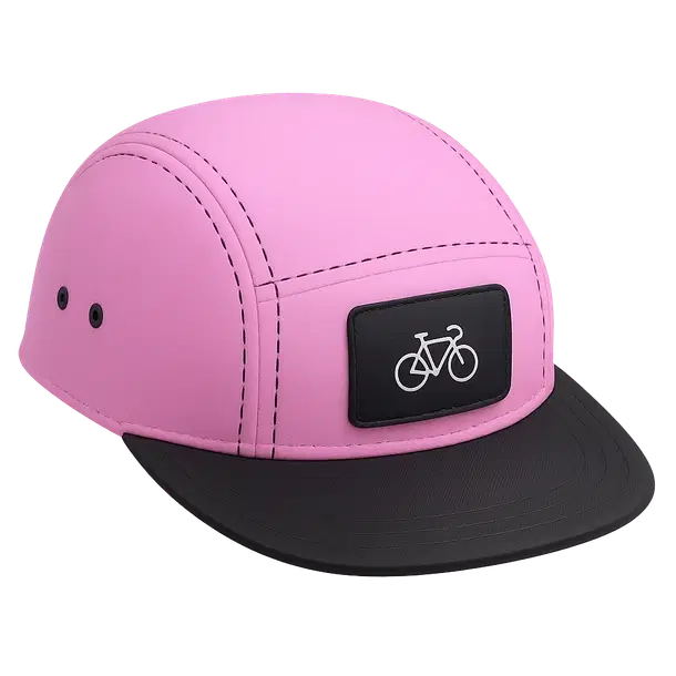 Pink 5 Panel Cap