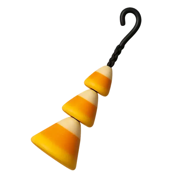 Halloween Orange Candy Corn Earrings