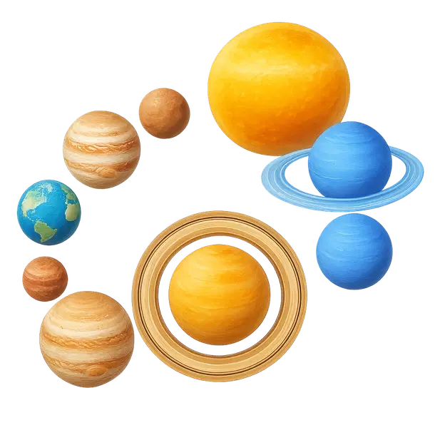 Solar System Necklace