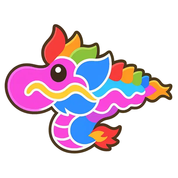Rainbow Dragon Kite