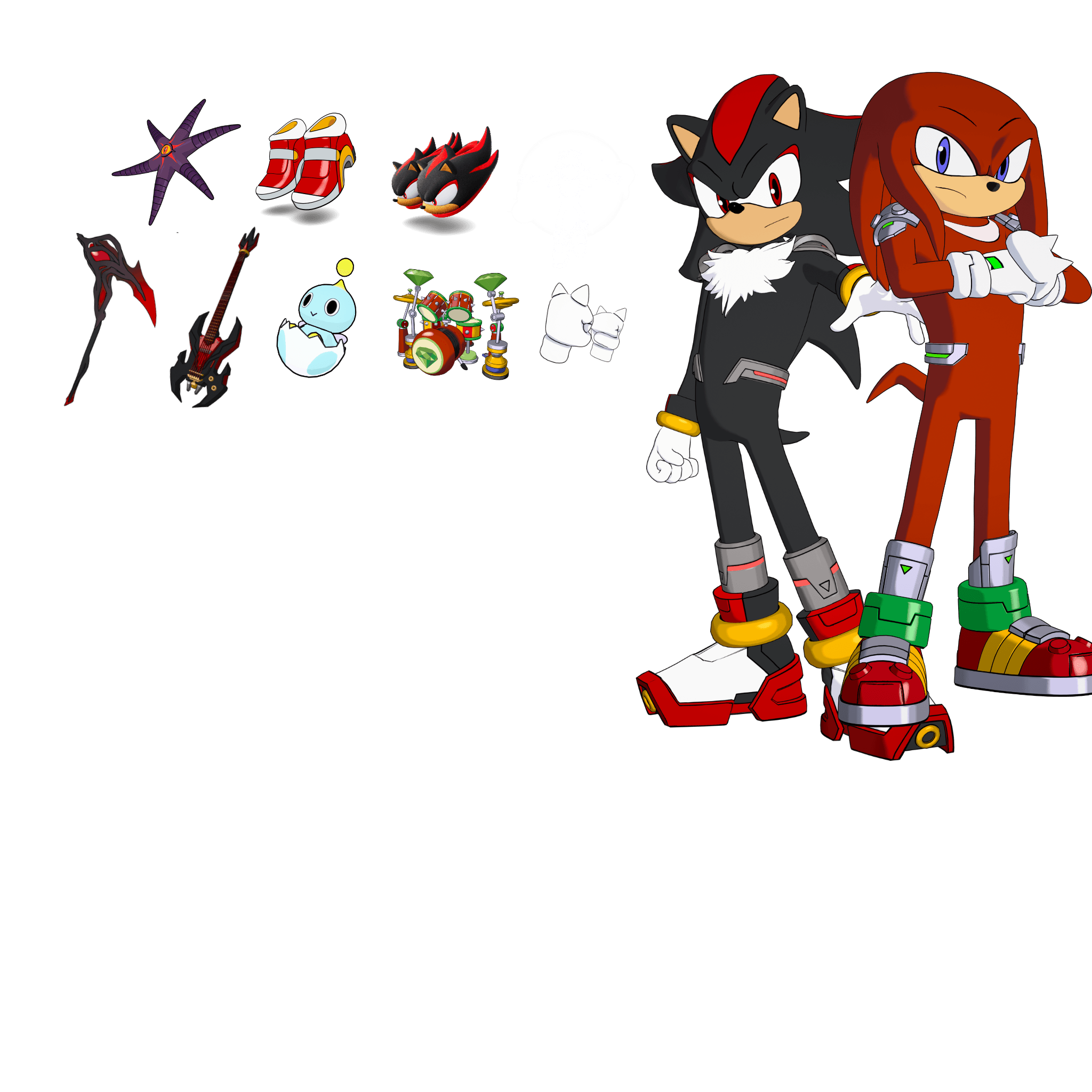 Fortnite Gifting: Shadow the Hedgehog & Knuckles the Echidna Bundle (3600 V-Bucks) | READ DESCRIPTION