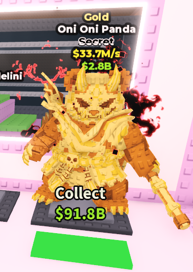 Gold Oni Oni Panda