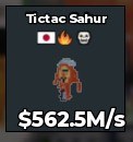 BS15843 Tictac Sahur 562.5M/s