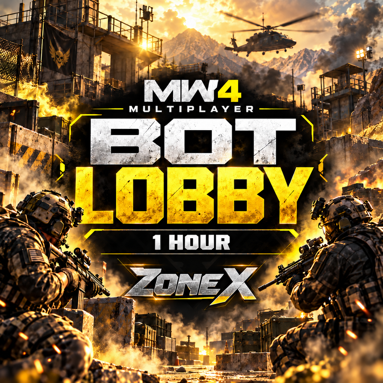 MW4 Multiplayer | 1 Hour AFK Bot Lobby – Camo & Weapon XP Boost | All Platforms