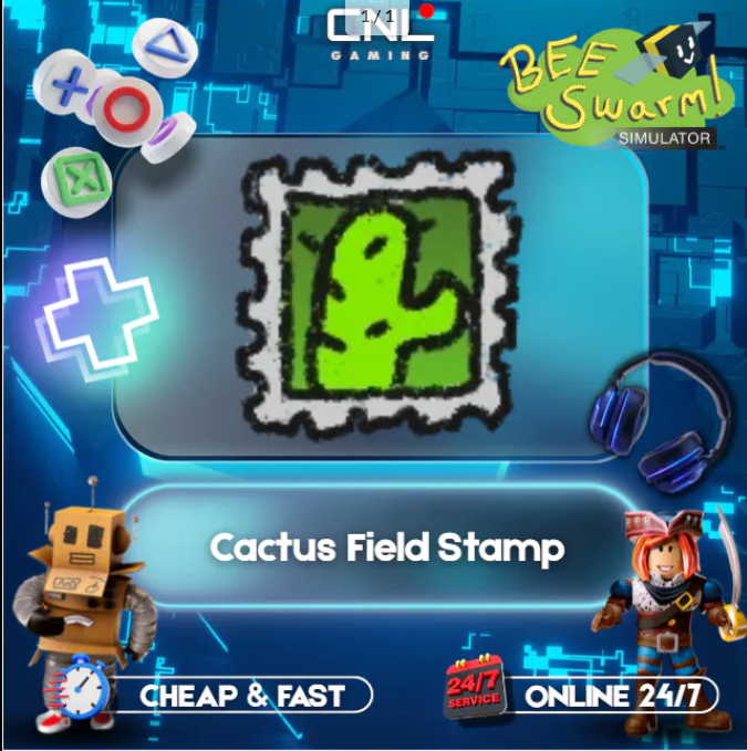 Bee Swarm Simulator | Cactus Field Stamp