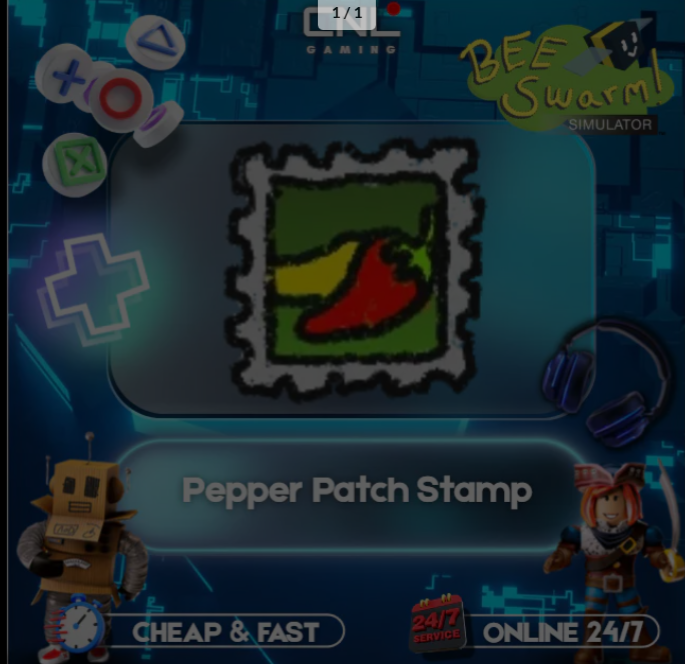 Bee Swarm Simulator | Pepper Patch Stamp