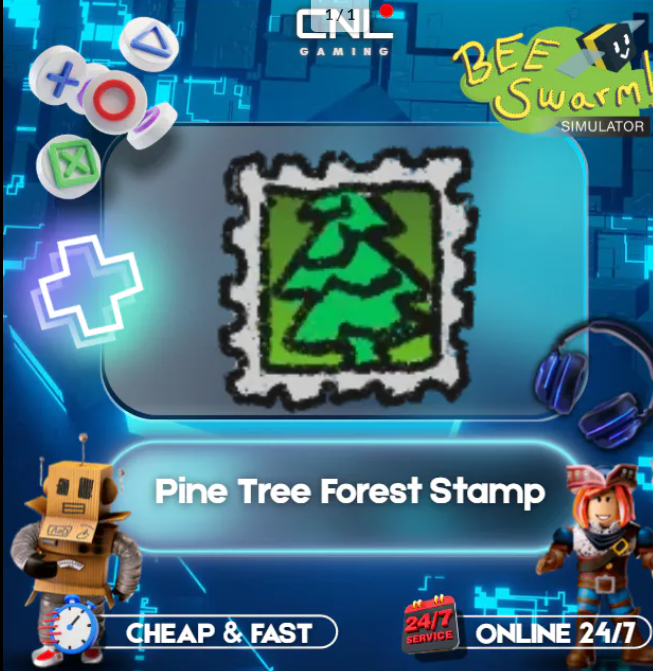 Bee Swarm Simulator | Pine Tree Forest Stamp