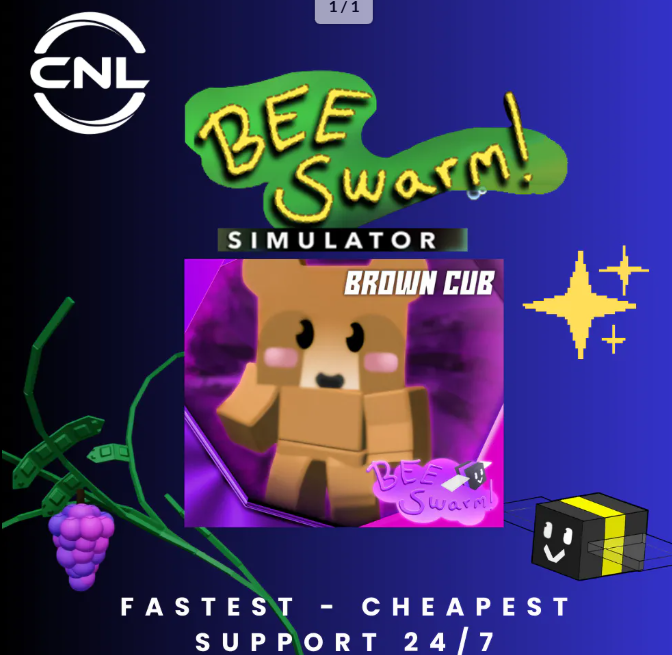 Bee Swarm Simulator | Brown Cub | RBL