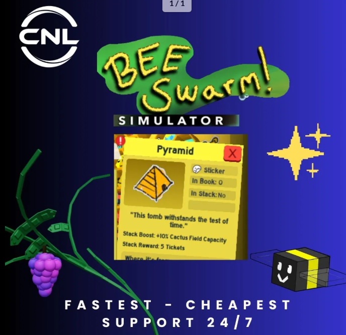 Bee Swarm Simulator | Pyramid Sticker| RBL