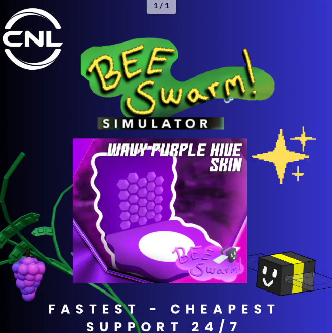 Bee Swarm Simulator | Wavy Purple Hive Skin | RBL