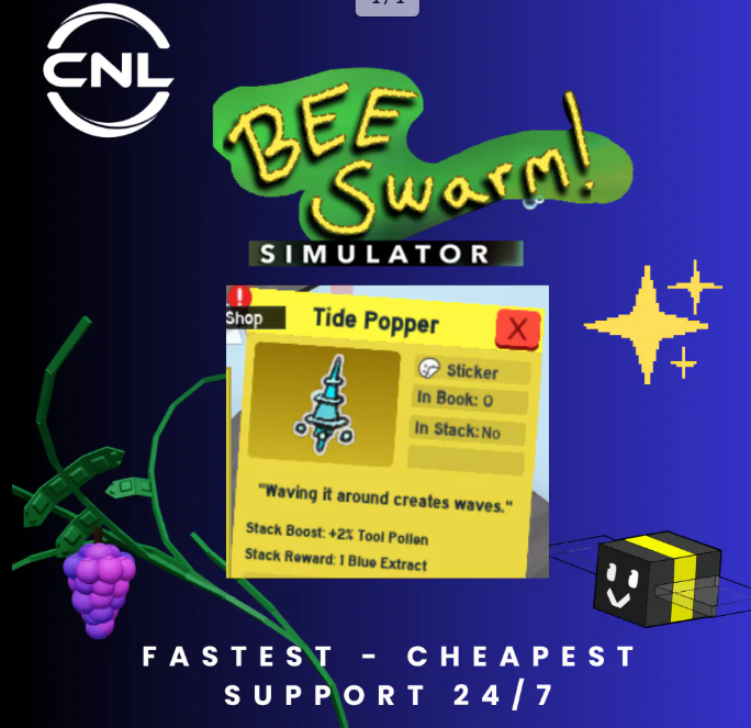 Bee Swarm Simulator | Tide Popper Sticker | RBL