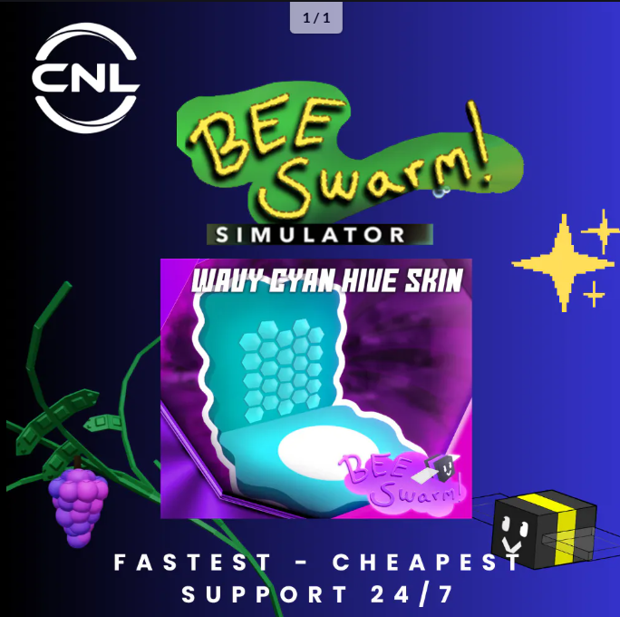 Bee Swarm Simulator | Wavy Cyan Hive Skin | RBL