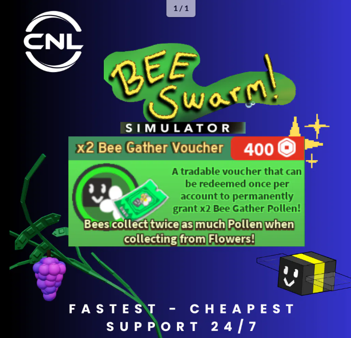 Bee Swarm Simulator > x2 Bee Gather Voucher > RBL