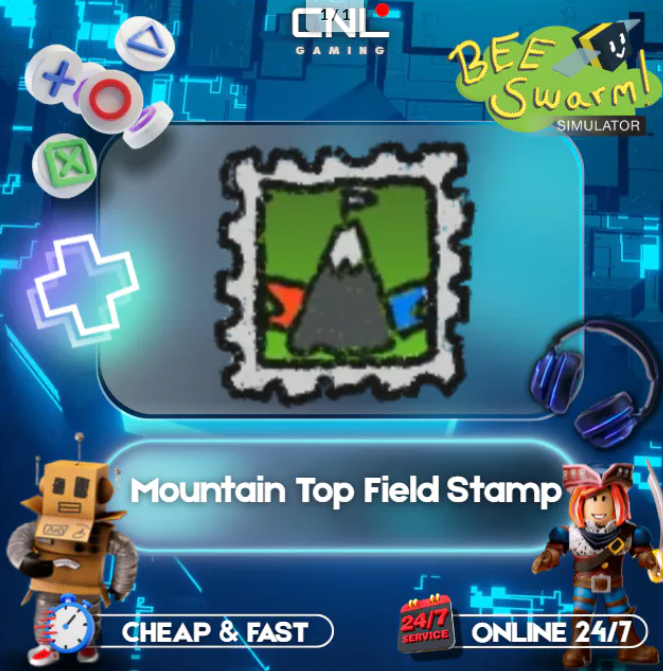 Bee Swarm Simulator | Mountain Top Field Stamp