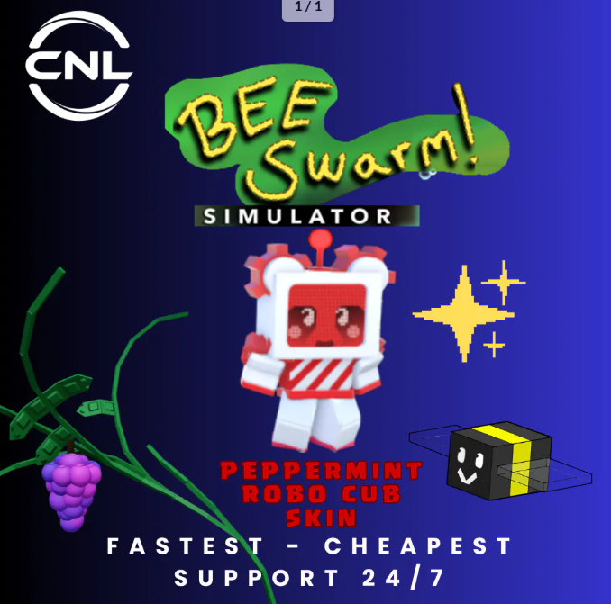 Bee Swarm Simulator | Peppermint Robo Cub Skin | RBL